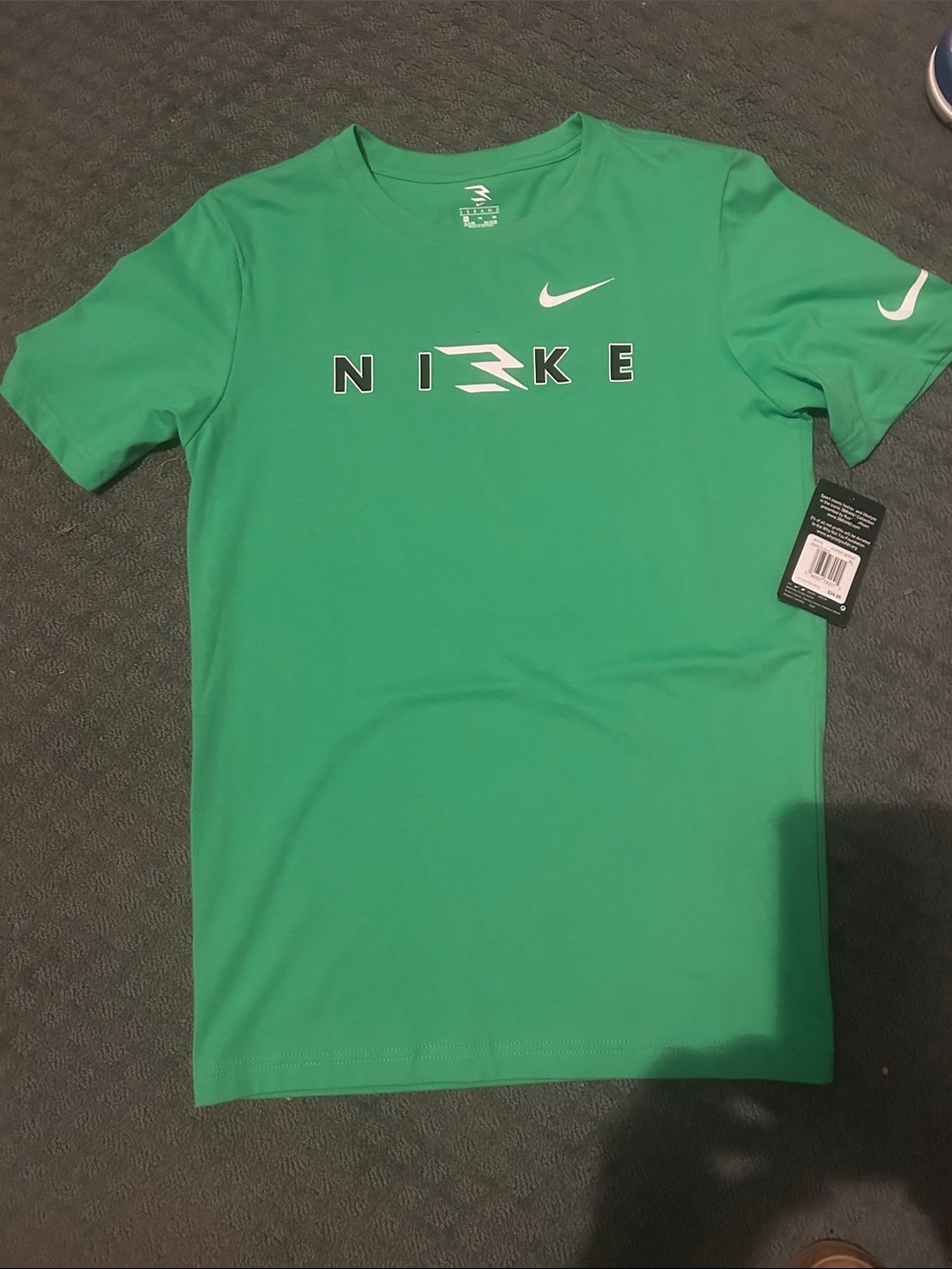 Nike Bright Green Short-Sleeve Boys' Athletic Tee